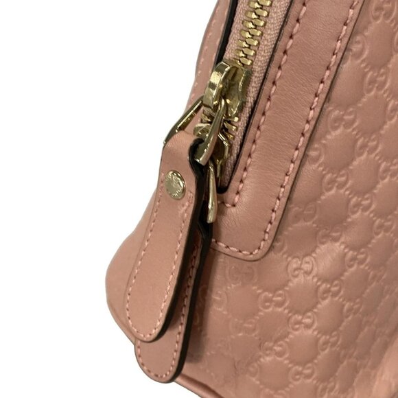 Auth GUCCI Micro Guccissima 449654 Pink Leather Handbag - Picture 12 of 16